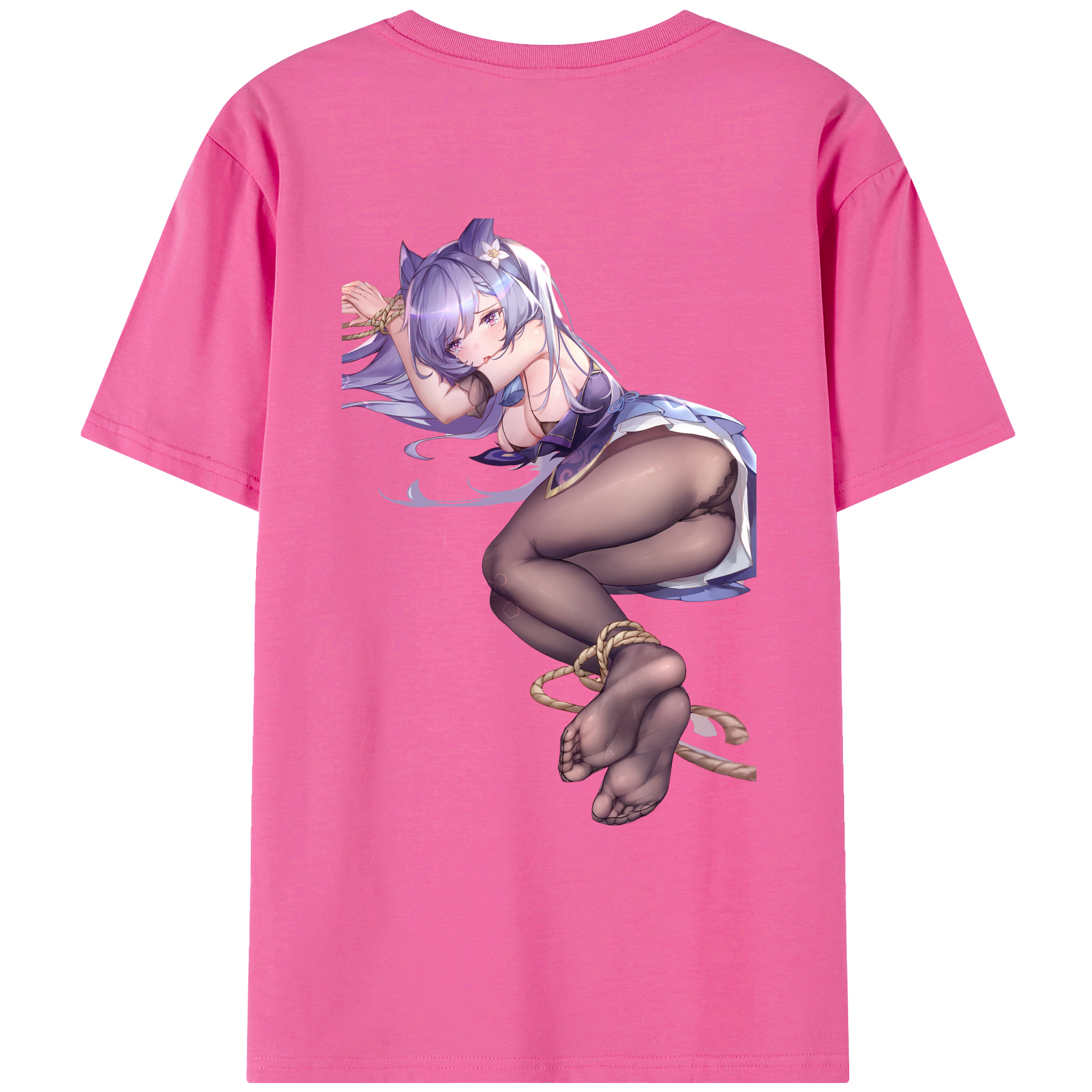 げんし神 刻晴 こくせい genshin Kokusei レディース半袖Tシャツ(バックプリント)